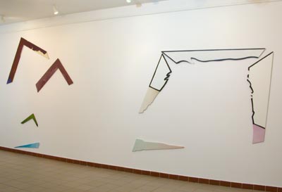 z lewej: SPADANIE JAKO PASSE-PAR-TOUT, 2000; z prawej: BIAŁE PORUSZONE PASSE-PAR-TOUT, 2002