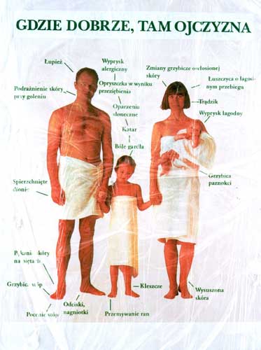 'Gdzie dobrze tam ojczyzna' z cyklu 'Towar patrzy na towar' 160x120cm 1997
