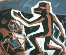 Ma�pa, olej na p��tnie, 180x217, 1991