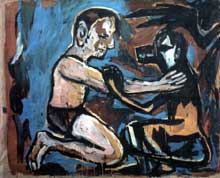 Gdzie jest twoja mama, olej na p��tnie, 170x210, 1990/91
