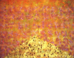 Tr�jk�t pami�ci, 1992, olej, acryl, collage na p��tnie, 140 x 175 cm