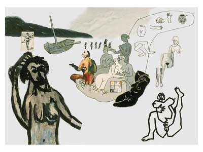 pla�a,-1989,akryl,140x100cm