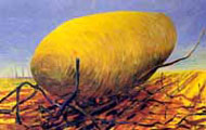 OSTATNI KARTOFEL, olej na p��tnie, 140x200cm, 1994