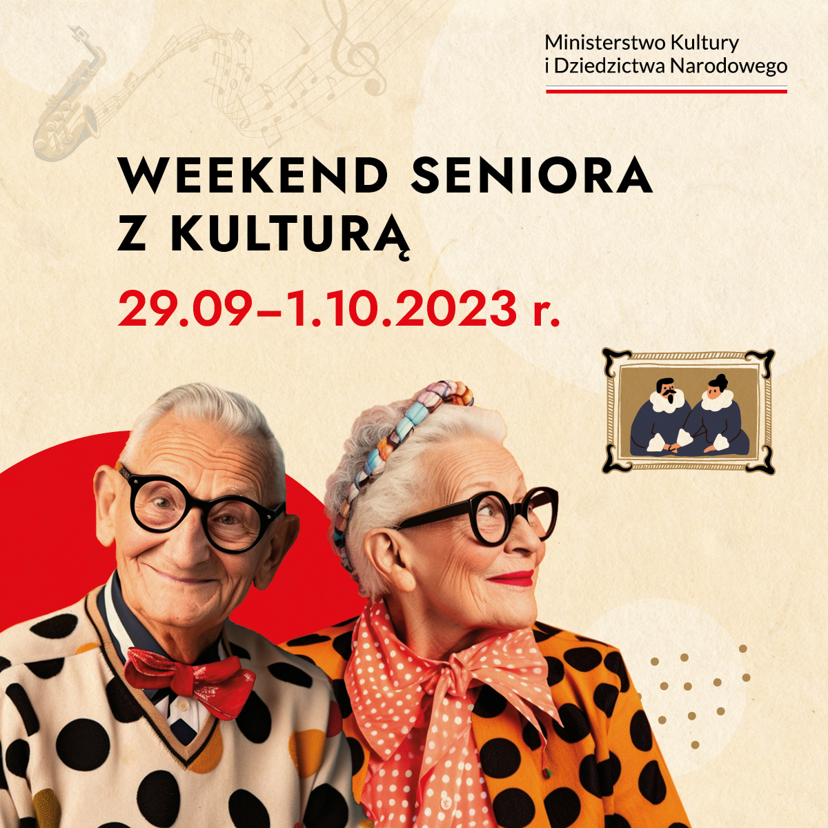 Read more about the article WEEKEND SENIORA Z KULTURĄ / 29.09. – 01.10.2023
