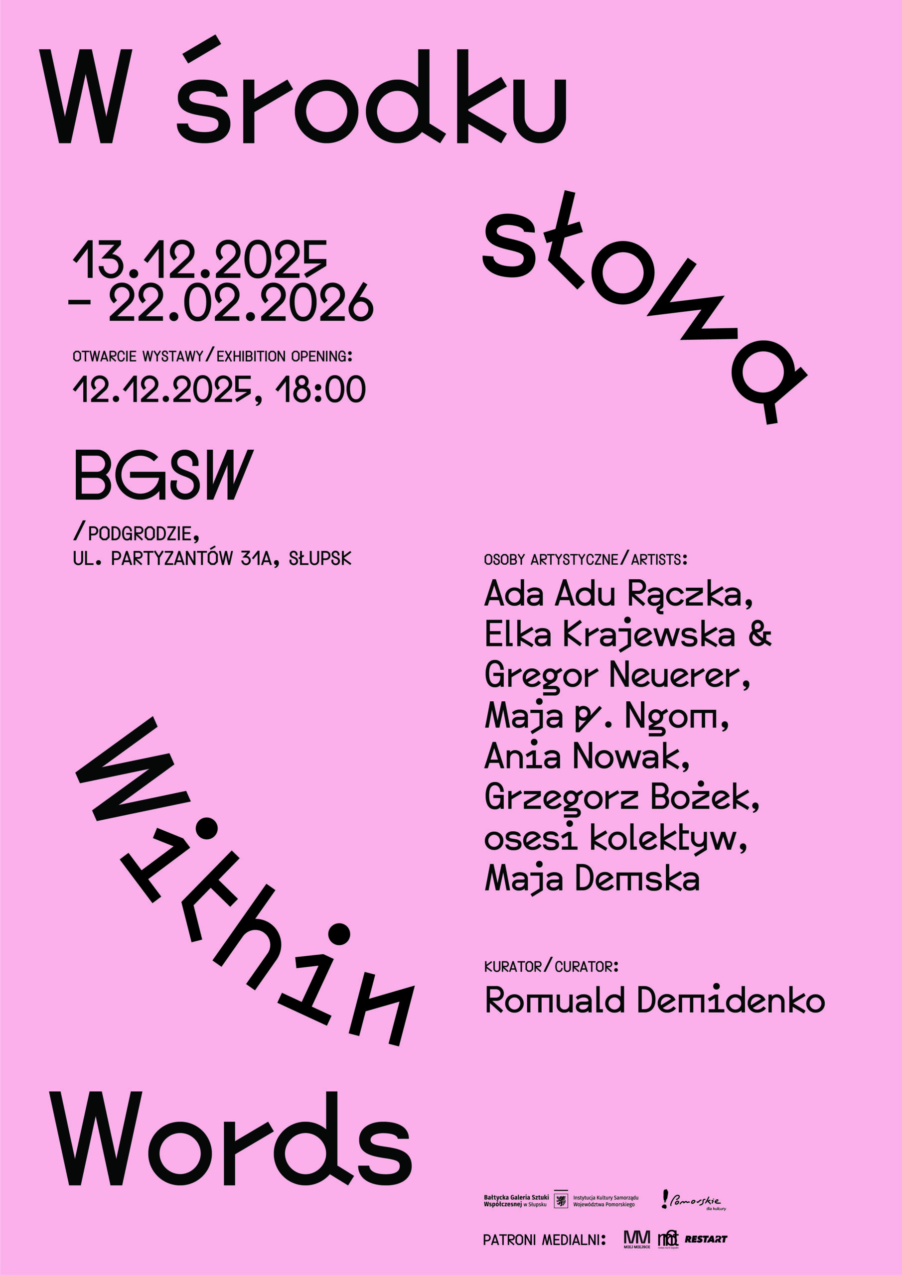 Read more about the article W  środku słowa / wystawa