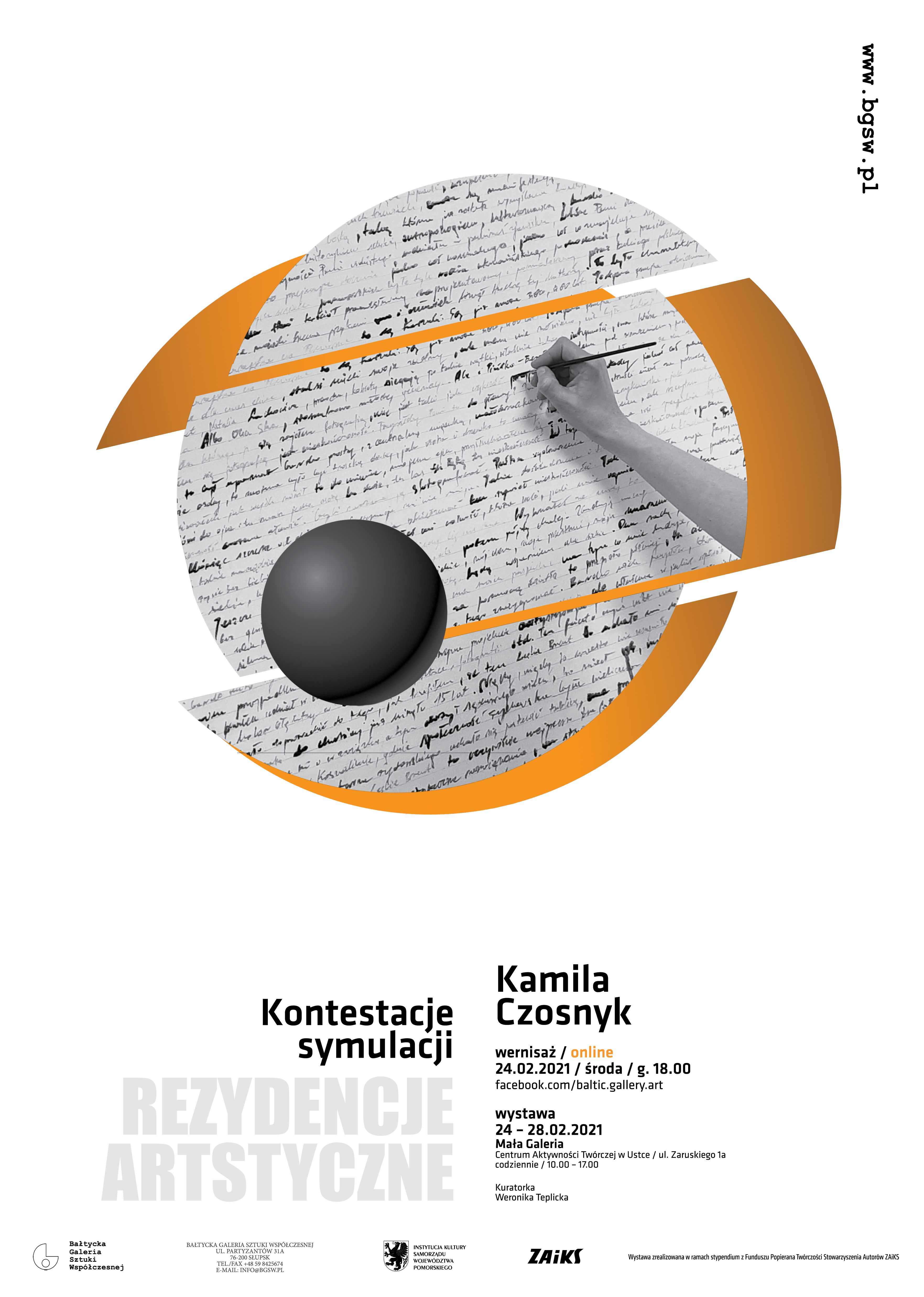 Read more about the article KAMILA CZOSNYK / KONTESTACJE SYMULACJI / W RAMACH REZYDENCJI ARTYSTYCZNEJ